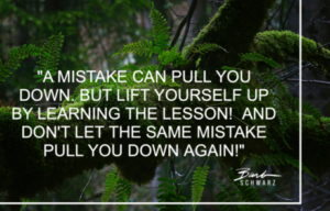 A Mistake Can Pull You Down